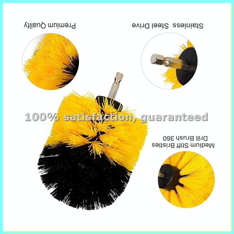 Car Cleaning Brush - 15 Buah Set Sikat Lantai Elektrik
