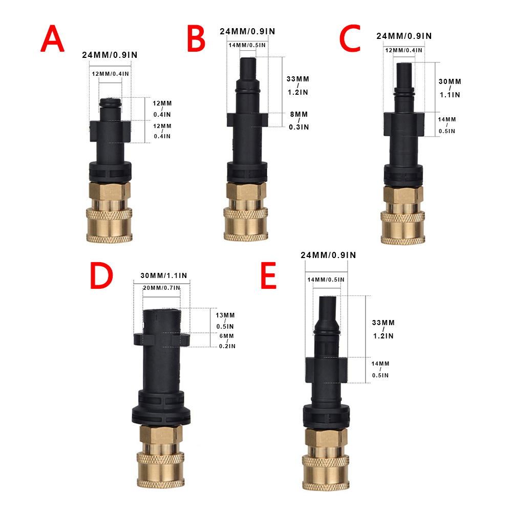 Adaptor Pencuci Tekanan 1/4 