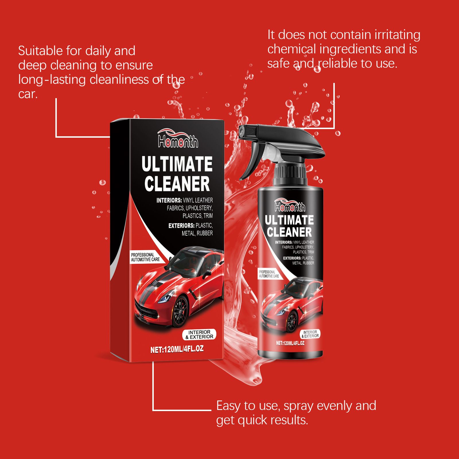 Homonth 120ml Pembersih Noda I - Leather Cleaner Interior ulasan dan harga