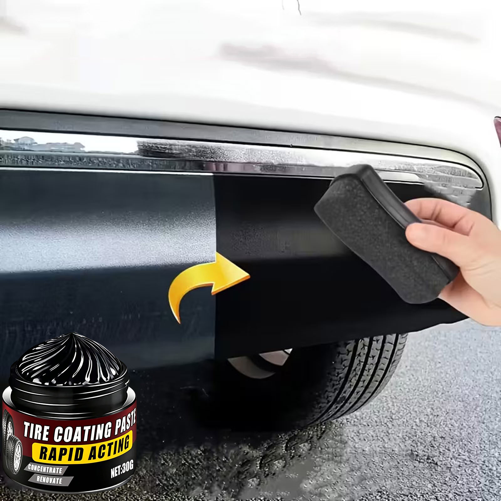 Pelapis Ban Pelindung UV Pasta - Trim Restorer Plastic ulasan dan harga